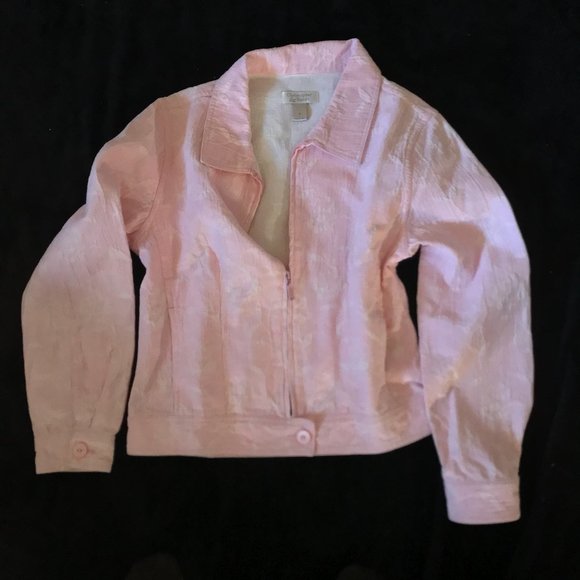 Christopher & Banks Jackets & Blazers - Christopher and Banks Textured Pink Jacket  SZ S